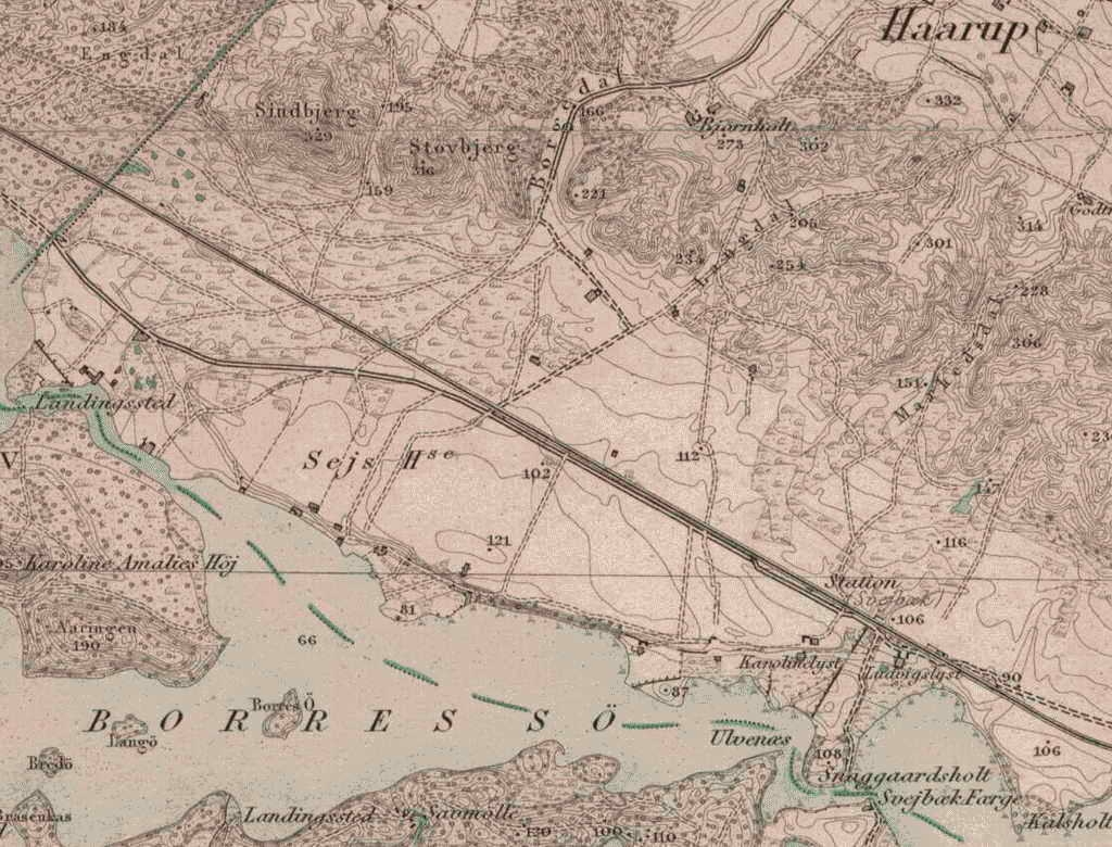 Kort over Borgdalsvej